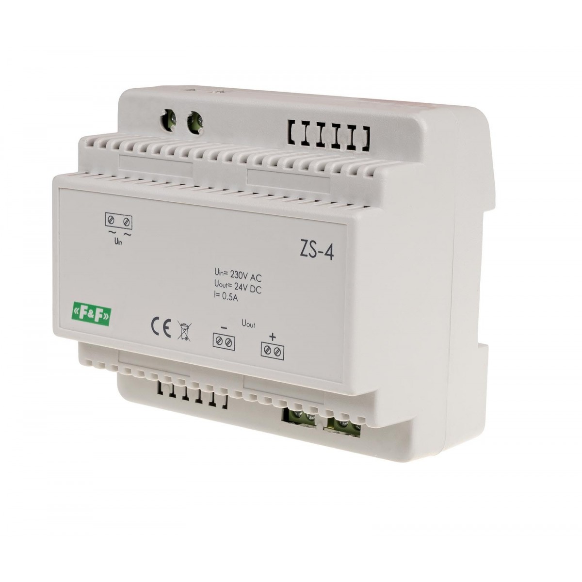 ZS-4 zasilacz stabilizowany 24V DC 0,5A ZS-4 F&F