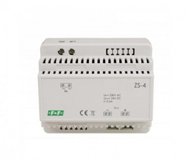 ZS-4 zasilacz stabilizowany 24V DC 0,5A ZS-4 F&F