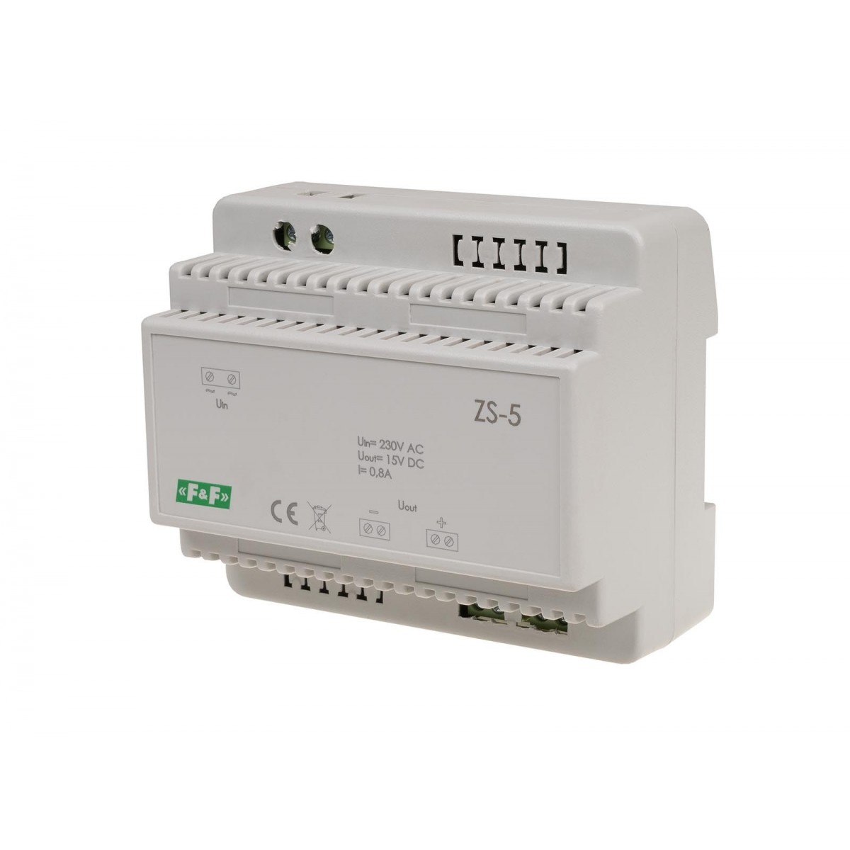 ZS-5 zasilacz stabilizowany 15V DC 0,8A ZS-5 F&F