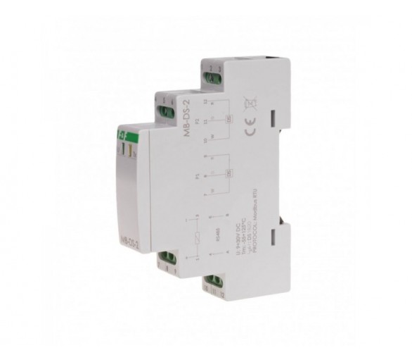 MAX-MB-DS-2 przetwornik pomiaru temperatury z wyjściem MODBUS RTU, dla DS x2, bez sondy F&F
