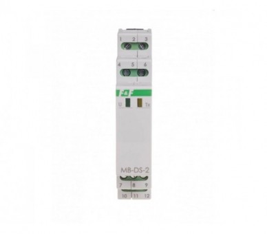 MAX-MB-DS-2 przetwornik pomiaru temperatury z wyjściem MODBUS RTU, dla DS x2, bez sondy F&F