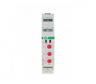 PCU-504UNI Przekaźnik czasowy z podtrzymaniem po zaniku napięcia zasilania, styk 1NO/NC, 12-264V F&F