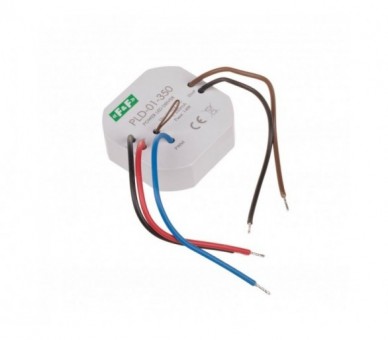 PLD-01-350 zasilacz LED mocy nap. wej. 5-40V DC, montaż w puszce Ø60, 350W F&F