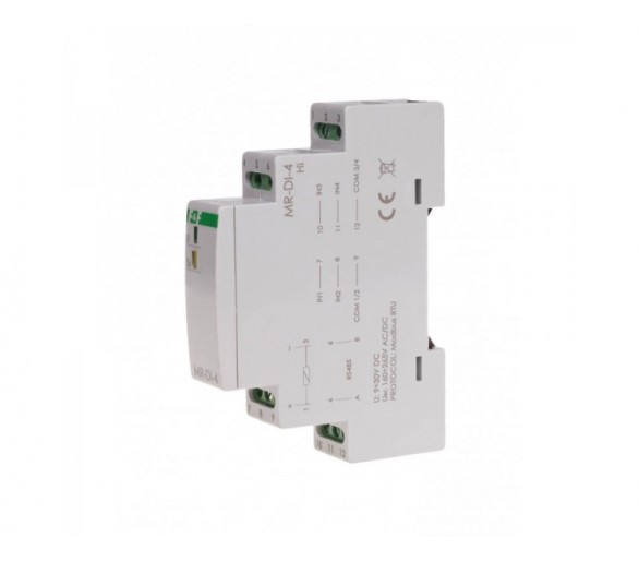 MAX-MR-DI-4HI moduł rozszerzeń wejść cyfrowych, z wyjściem MODBUS RTU, 1 moduł F&F