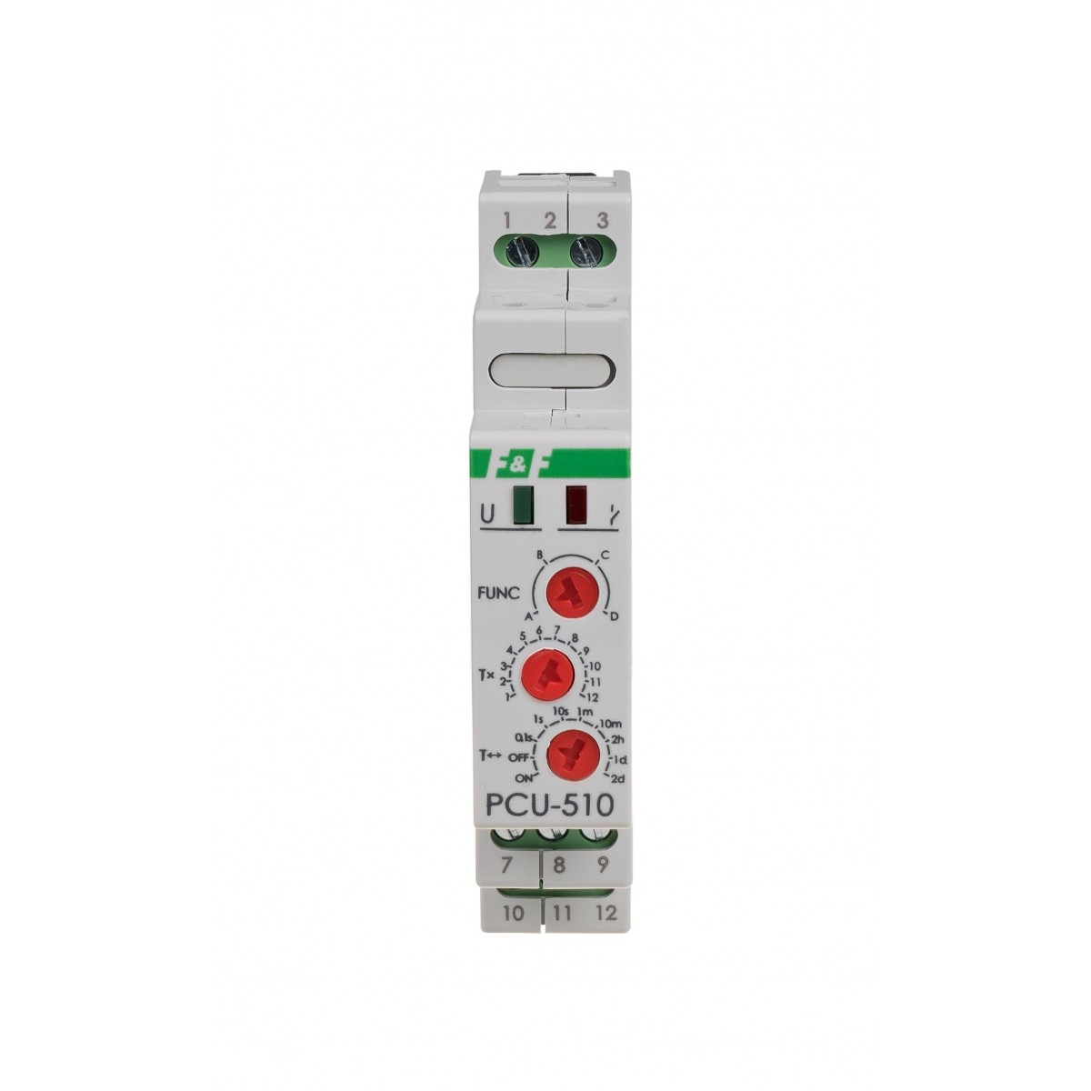 PCU-510-12V Przekaźnik czasowy, styk: 2xNO/NC 12V AC/DC F&F