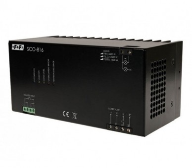 SCO-816 Ściemniacz do odbiorników dużej mocy 3500W, zasilanie 230V AC 8-230V AC/DC F&F