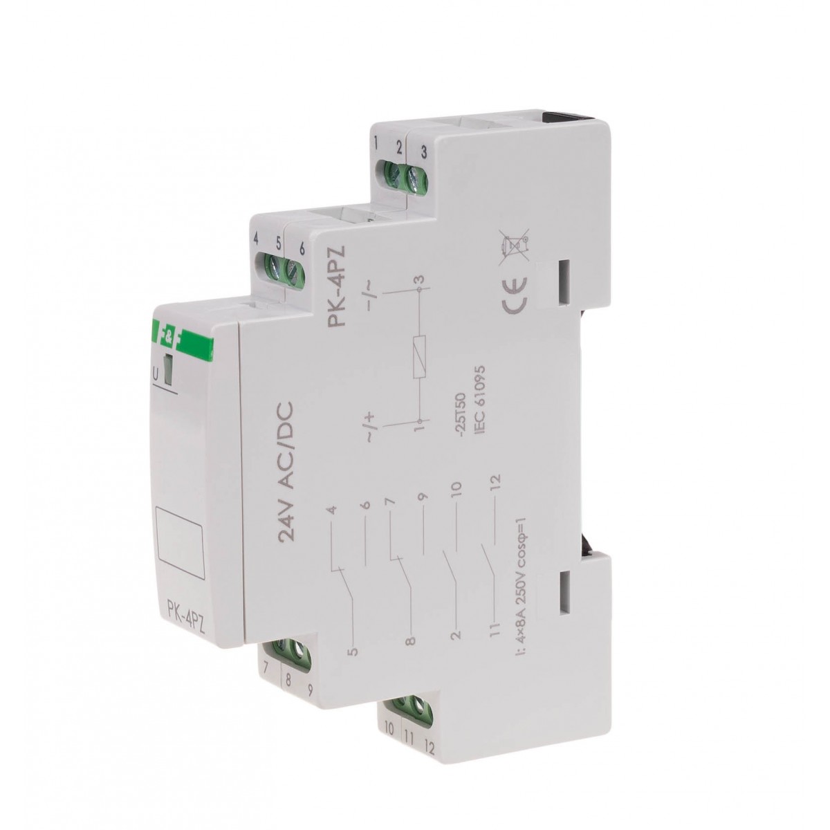 PK-4PZ-24V przekaźnik elektromagnetyczny PK-4PZ 24V F&F