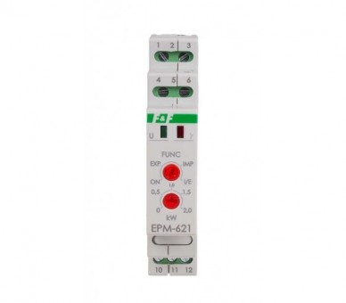 EPM-621 elektroniczny przekaźnik mocy pobranej i oddanej do sieci, moc mierzona 0-2kW F&F