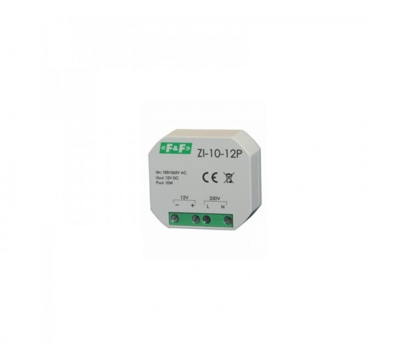 ZI-10-12P Zasilacz impulsowy do puszki, 12V, 10W F&F