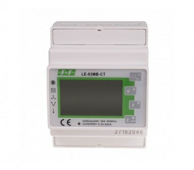 LE-03MB-CT Trójfazowy dwukierunkowy licznik pośredni,półpośredni, M-BUS,100(5)A, MID F&F