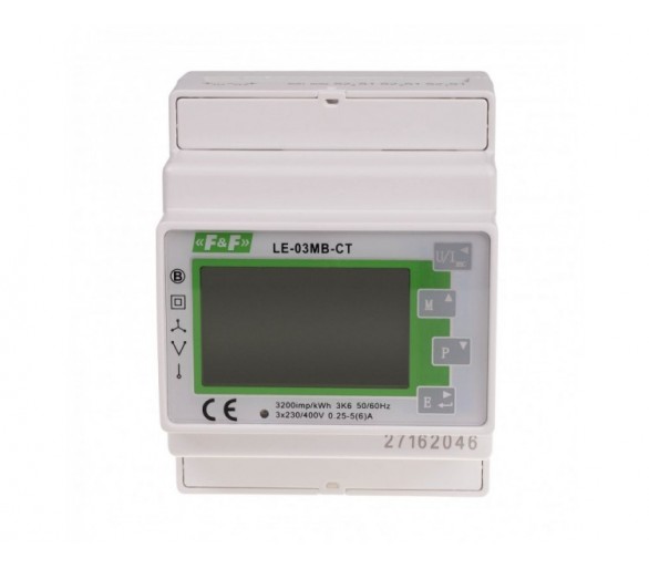 LE-03MB-CT Trójfazowy dwukierunkowy licznik pośredni,półpośredni, M-BUS,100(5)A, MID F&F
