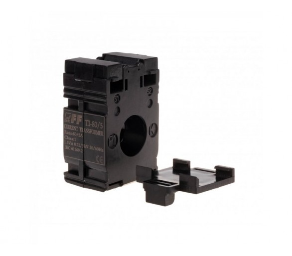 TI-80-5 Przekładnik prądowy 80/5A Ø22, kl. 0,5 F&F