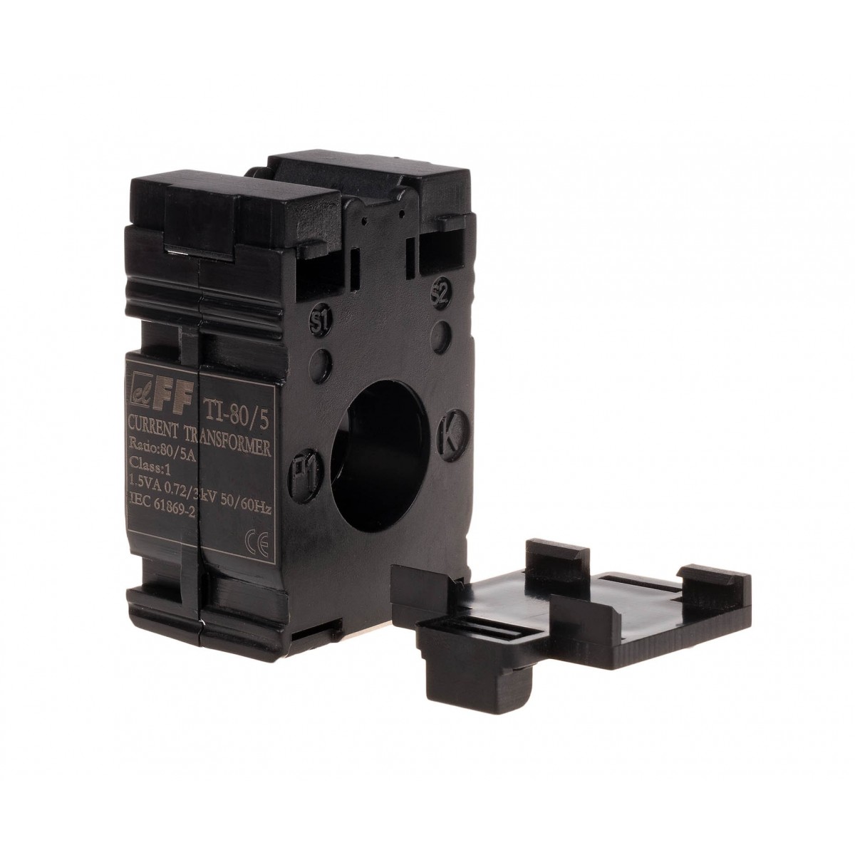 TI-80-5 Przekładnik prądowy 80/5A Ø22, kl. 0,5 F&F