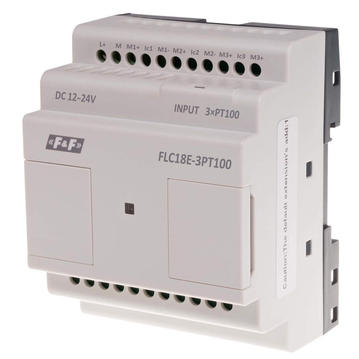 FLC18E-3PT100 moduł rozszerzeń dla czujników temp. z 3 wejściami F&F FLC18E-3PT100 moduł rozszerzeń dla czujników temp. z 3 wejściami F&F