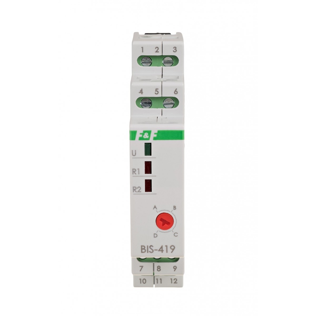 BIS-419-24V Przekaźnik bistabilny 9-30 V AC/DC, 4 funkcyjny, DIN, dwa obwody sterowania F&F