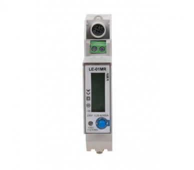 LE-01MR Licznik energii elektrycznej - jednofazowy, RS-485, LCD, 100A, rejestracja parametrów sieci U, I, F, P, Q, AE+, RE+ F&F