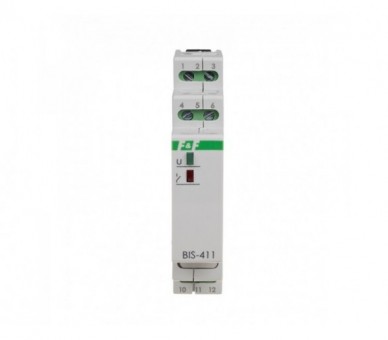 BIS-411M Przekaźnik bistabilny z pamięcią, montaż na szynie DIN, 230V F&F