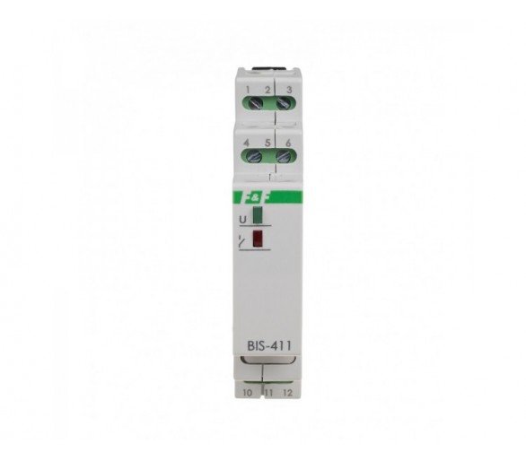 BIS-411M Przekaźnik bistabilny z pamięcią, montaż na szynie DIN, 230V F&F