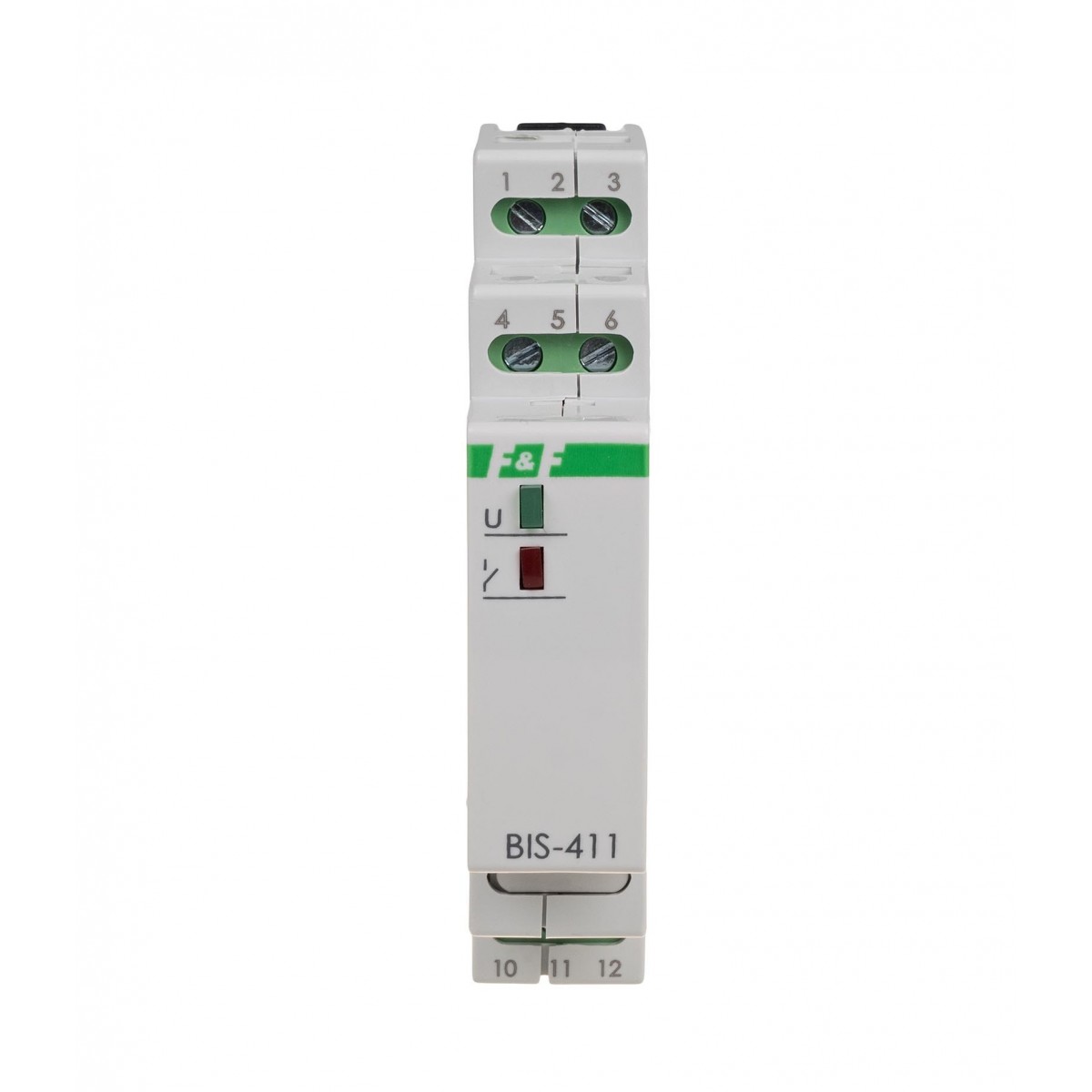 BIS-411M Przekaźnik bistabilny z pamięcią, montaż na szynie DIN, 230V F&F
