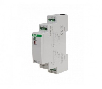 BIS-411M Przekaźnik bistabilny z pamięcią, montaż na szynie DIN, 230V F&F