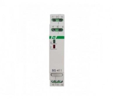 BIS-411M-24V Przekaźnik bistabilny z pamięcią 9-30 V AC/DC, montaż na szynie DIN, F&F