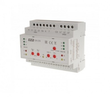 SZR-278 Sterownik załączania rezerwy, sieć 3 i 4-przewodowa, 24-230V AC, F&F