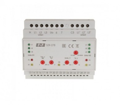 SZR-278 Sterownik załączania rezerwy, sieć 3 i 4-przewodowa, 24-230V AC, F&F