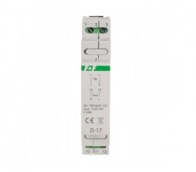 ZI-17 Zasilacz impulsowy 12W, 14,5V DC, nap. zas. 100-230V, do montażu na szynie DIN F&F