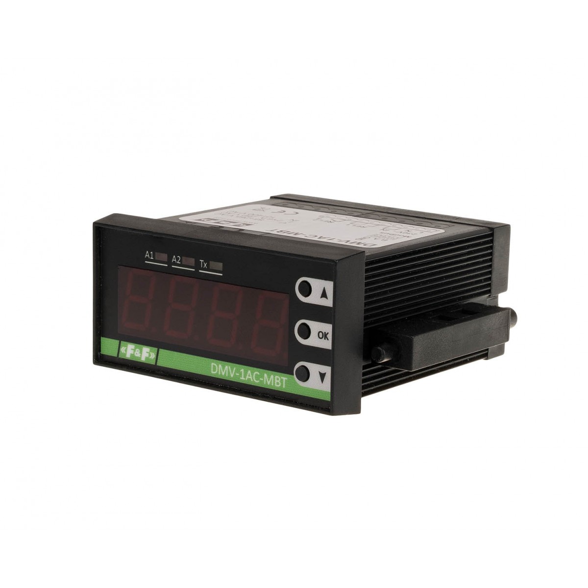 DMV-1AC-MBT tablicowy przekaźnik napięciowy AC z Modbus RTU, pomiar napięcia 0-400V AC F&F