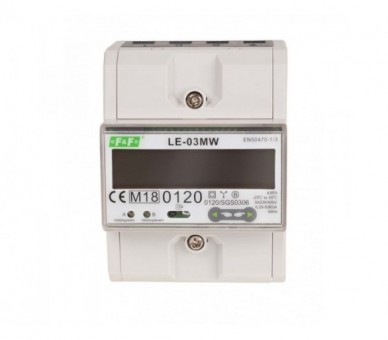 LE-03MW dwutaryfowy licznik energii elektrycznej, 3-fazowy, 2-kierunkowy z Modbus RTU, do pomairu bezpośredniego F&F