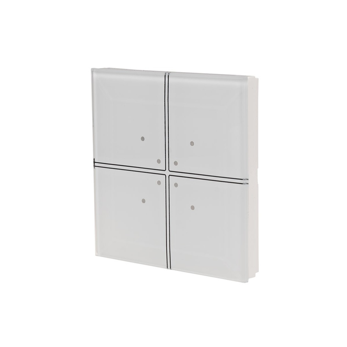 GS2-AC-R-W Szklany przycisk dotykowy 2-przyciskowy do instalacji tradycyjnych 230V z odbiornikami dużej mocy, biały F&F GS2-AC-R-W Szklany przycisk dotykowy 2-przyciskowy do instalacji tradycyjnych 230V z odbiornikami dużej mocy, biały F&F