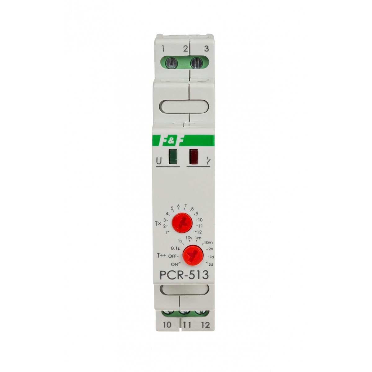 PCR-513-16 przekaźnik czasowy rewersyjny, styki: 1NO/NC, 230V, 16A F&F