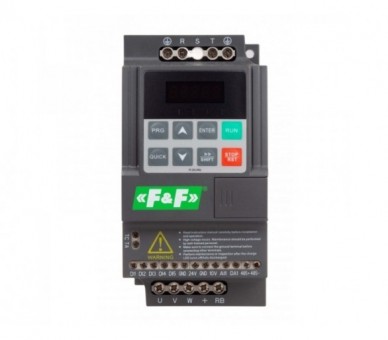 FA-3HS-007 Falownik miniaturowy, trójfazowy, Pmax0,75 kW, Uwe3x400 V AC, Iwe4,3 A, Uwy3x400 V AC, Iwy2,5 A F&F