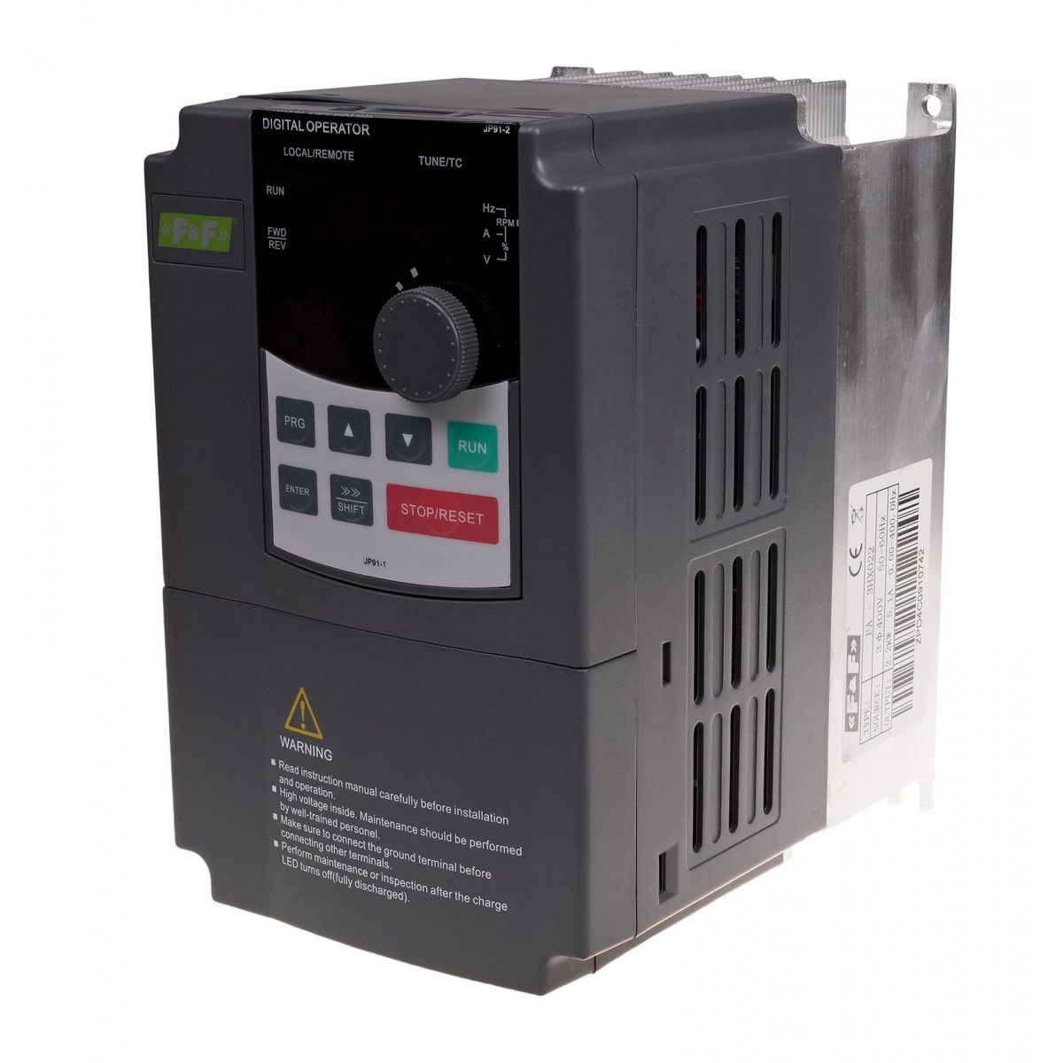 FA-3HX075 Falownik trójfazowy Uwe3x400V AC, Iwe20A, Uwy3x400V AC, Iwy16A, Pmax7,5kW F&F