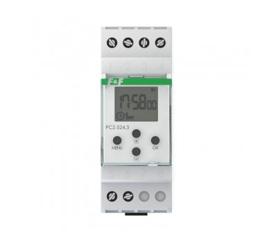 PCZ-524 zegar sterujący programowalny, astronomiczny, 1 kanałowy, programowalny przez NFC F&F
