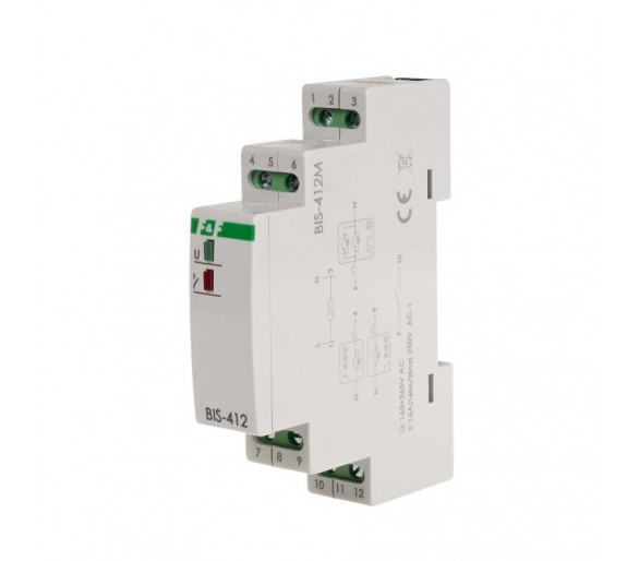 BIS-412M-24V Przekaźnik bistabilny grupowy z pamięcią, na szynę DIN, 24V F&F