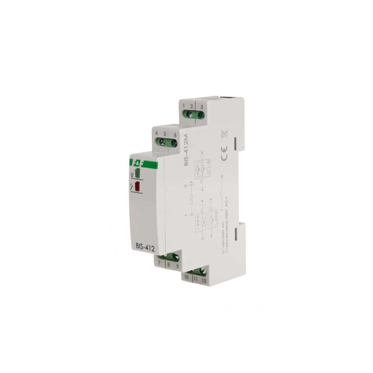 BIS-412M-24V Przekaźnik bistabilny grupowy z pamięcią, na szynę DIN, 24V F&F