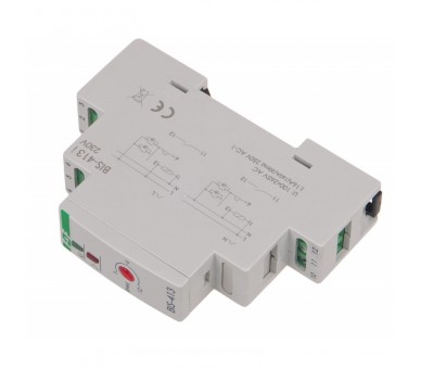 BIS-413-LED Przekaźnik bistabilny z wyłącznikiem czasowym, na szynę DIN, z przekaźnikiem inrush 160A/20ms F&F