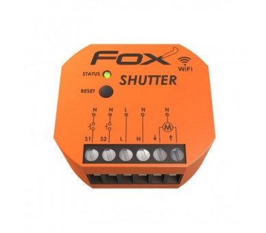 SHUTTER Dopuszkowy sterownik rolet Wi-Fi z silnikiem 230V FOX f&f