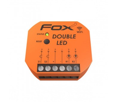 DOUBLE LED 2 kanałowy sterownik oświetlenia LED 12/24V Wi-Fi FOX f&f