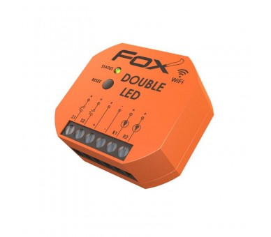 DOUBLE LED 2 kanałowy sterownik oświetlenia LED 12/24V Wi-Fi FOX f&f