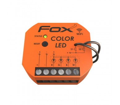 Color LED Sterownik kolorowego (RGBW) oświetlenia LED 12/24V Wi-Fi FOX f&f