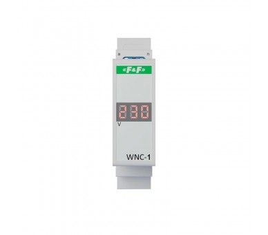 WNC-1 Modułowy wskaźnik napięcia - 1 fazowy, 1x woltomierz 80-500V LCD F&F