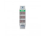 WNC-3 Modułowy wskaźnik napięcia - 3 fazowy, 3x woltomierz 80-500V LCD F&F