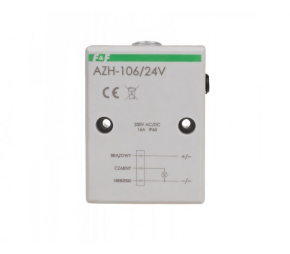 AZH-106-24V Automat zmierzchowy z wewnętrznym czujnikiem światłoczułym, 24V F&F