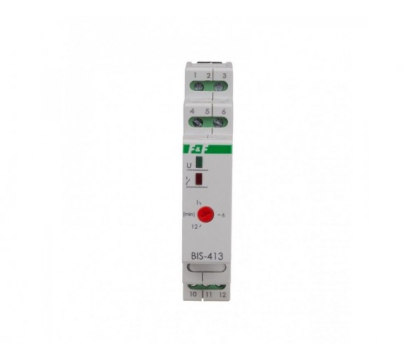 BIS-413M-LED Przekaźnik bistabilny z wyłącznikiem czasowym z pamięcią na szynę DIN, 160A/20ms F&F