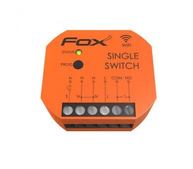 Przekaźnik jednokanałowy Wi-Fi 230 V SINGLE SWITCH FOX