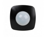DR-09B-IP65 Czujnik ruchu PIR z funkcją obecności, IP-65, sufitowy, 360°, 10A, 230V, czarny F&F