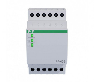 PF-433-TRMS Automatyczny przełącznik faz do współpracy ze stycznikiem, bez fazy priorytetowej F&F