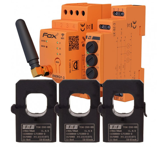 WI-MEF-3-200SET Zestaw WI-MEF-3-200A Wi-Fi + zabezpieczenie LK-BZ-3 F&F